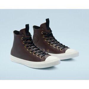 Converse CTAS Hi Dark Root|Black|Egret Leather Sneakers ✨NEW